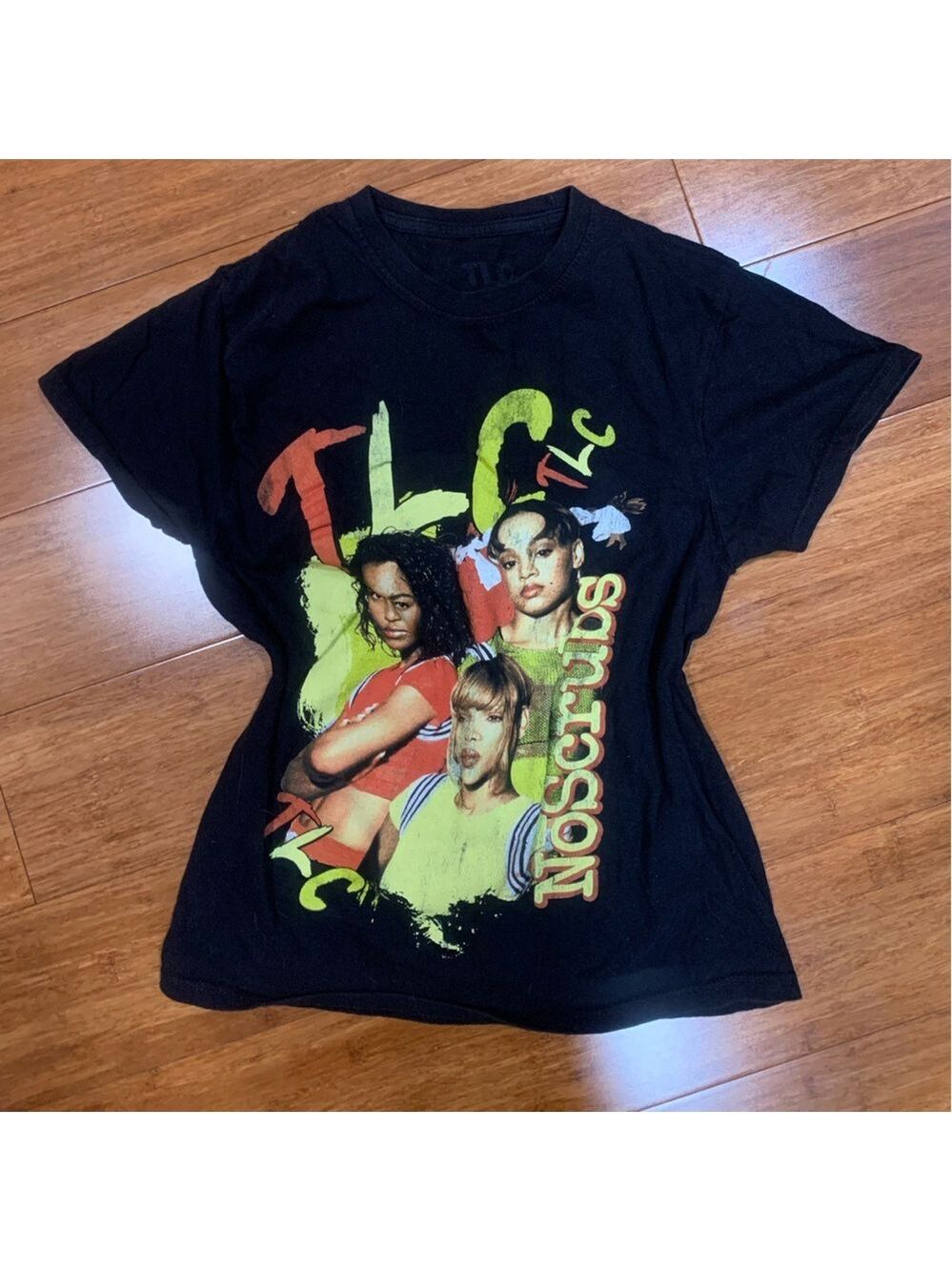 ❤️TLC vintage style shirt sleeved t shirt sz S